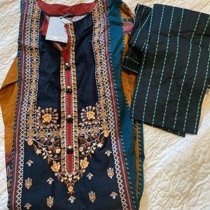 Sold Brand new embroidered lawn sapphire